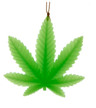 Load image into Gallery viewer, GLOW IN DARK CANNABIS ORNAMENT
