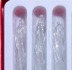 Load image into Gallery viewer, GLASS SILVER TWIST ICICLES - 6 PIECE GIFT BOX
