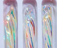 Load image into Gallery viewer, ELECTROPLATE GLASS TWIST ICICLE - SET OF 6
