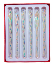 Load image into Gallery viewer, ELECTROPLATE GLASS TWIST ICICLE - SET OF 6
