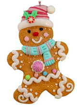 Load image into Gallery viewer, PASTEL GINGERBREAD MAN ORNAMENT
