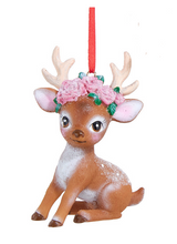 Load image into Gallery viewer, FLOWER DEER ORNAMENT
