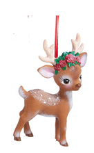 Load image into Gallery viewer, FLOWER DEER ORNAMENT
