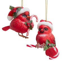 Load image into Gallery viewer, CANDY CANE LANE CARDINAL ORNAMENT
