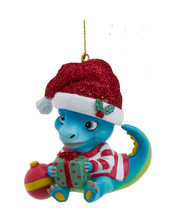 Load image into Gallery viewer, PAJAMA PARTY DINO ORNAMENT
