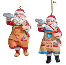 Load image into Gallery viewer, HAPPY HOUR SANTA ORNAMENT
