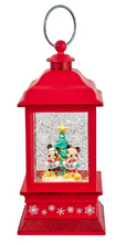 Load image into Gallery viewer, SWIRL GLITTER MICKEY &amp; MINNIE MUSICAL LIGHT-UP LANTERN
