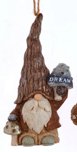 MUSHROOM GNOMES ORNAMENT