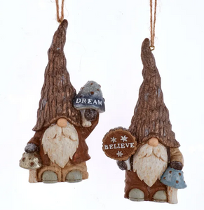 MUSHROOM GNOMES ORNAMENT