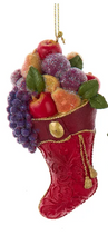 Load image into Gallery viewer, SUGAR FROST FRUIT STOCKING &amp; BOOT ORNAMENT
