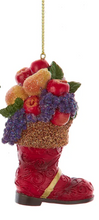 Load image into Gallery viewer, SUGAR FROST FRUIT STOCKING &amp; BOOT ORNAMENT
