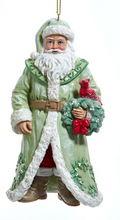 Load image into Gallery viewer, MISTLETOE SANTA ORNAMENT
