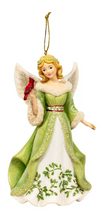 Load image into Gallery viewer, MISTLETOE ANGEL ORNAMENT
