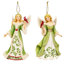 Load image into Gallery viewer, MISTLETOE ANGEL ORNAMENT
