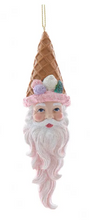 Load image into Gallery viewer, ICE CREAM SANTA HEAD ORNAMENT
