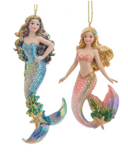 Load image into Gallery viewer, ELECTROPLATED MERMAID ORNAMENT
