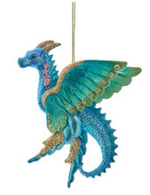 Load image into Gallery viewer, DRAGON WITH BUTTERFLY WINGS ORNAMENT
