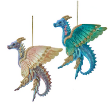 Load image into Gallery viewer, DRAGON WITH BUTTERFLY WINGS ORNAMENT
