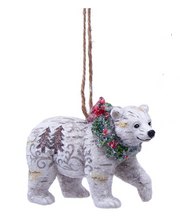 Load image into Gallery viewer, BIRCH BERRIES BEAR OR DEER ORNAMENT
