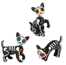 Load image into Gallery viewer, SUGAR SKULL CAT FIGURE
