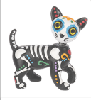 SUGAR SKULL CAT FIGURE