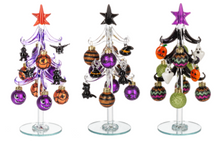 Load image into Gallery viewer, GLASS HALLOWEEN TREE WITH ORNAMENTS
