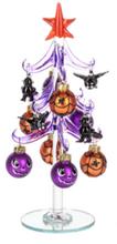 Load image into Gallery viewer, GLASS HALLOWEEN TREE WITH ORNAMENTS
