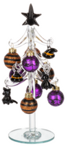 Load image into Gallery viewer, GLASS HALLOWEEN TREE WITH ORNAMENTS
