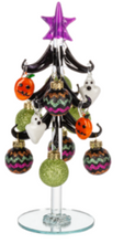 Load image into Gallery viewer, GLASS HALLOWEEN TREE WITH ORNAMENTS
