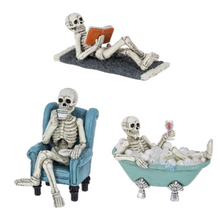 Load image into Gallery viewer, LAZY BONES SKELETON FIGURINE
