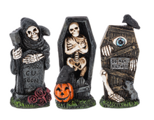 Load image into Gallery viewer, GRAVEYARD SKELETON FIGURINE
