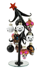 Load image into Gallery viewer, SUGAR SKULL SLANTED TREE WITH ORNAMENTS
