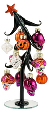 Load image into Gallery viewer, SUGAR SKULL SLANTED TREE WITH ORNAMENTS
