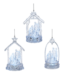 LIGHT UP NATIVITY ORNAMENT