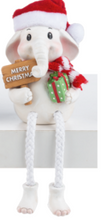 Load image into Gallery viewer, THE WHITE ELEPHANT - SHELFSITTERS WITH SANTA HATS
