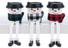 Load image into Gallery viewer, CUP OF CHEER SNOWMEN - SHELFSITTER
