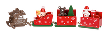 Load image into Gallery viewer, WOODEN CHRISTMAS TRAIN FIGURINES IN A BOX
