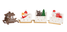 Load image into Gallery viewer, WOODEN CHRISTMAS TRAIN FIGURINES IN A BOX
