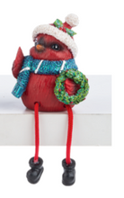 Load image into Gallery viewer, CARDINAL SHELFSITTERS WITH DANGLE LEGS
