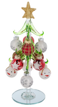 Load image into Gallery viewer, CHRISTMAS TREE WITH SANTA OR SNOWMAN ORNAMENTS
