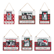 Load image into Gallery viewer, FLEAS NAVIDAD SPINNING PET FRAME ORNAMENT
