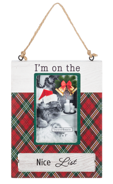FLEAS NAVIDAD SPINNING PET FRAME ORNAMENT