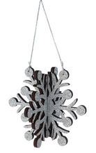 Load image into Gallery viewer, LASER CUT SNOWFLAKE ORNAMENT
