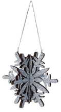 Load image into Gallery viewer, LASER CUT SNOWFLAKE ORNAMENT
