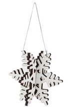 Load image into Gallery viewer, LASER CUT SNOWFLAKE ORNAMENT
