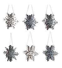 Load image into Gallery viewer, LASER CUT SNOWFLAKE ORNAMENT

