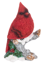 Load image into Gallery viewer, CARDINAL ON BRANCH FIGURINE
