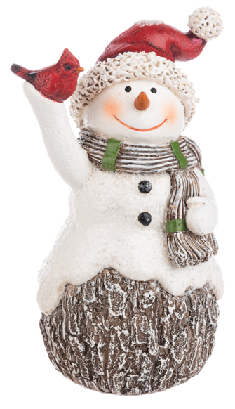 CARDINAL-SNOWMAN FIGURE