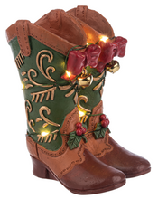 Load image into Gallery viewer, LIGHT UP COWBOY BOOT FIGURINES
