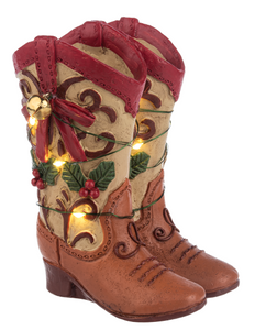 LIGHT UP COWBOY BOOT FIGURINES